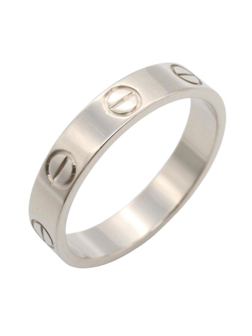 Cartier Mini Love Ring 18Kwg White Gold #334797C13B